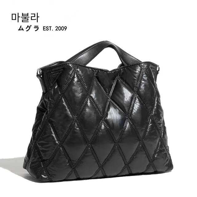 [최신|인기상품]이불가방 대형 => MABULA 퀼트 사첼 핸드백: 겨울 필수품 [ChinaNOW | 추천상품]