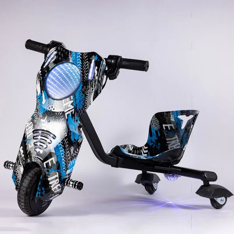 Auto Elettrica Multifunzionale Per Bambini, Go-Kart, Coda Quadrata Flick, 360 Equilibrio Intelligente A Tre Ruote, All'Ingrosso