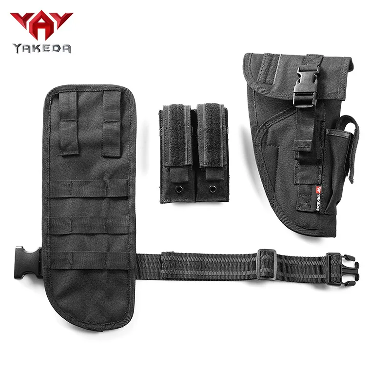 

YAKEDA Outdoor Tactic LegBag Tornado Leg Cover Multifunctional Pistol Cover Equipment CS Field Quick Pull Leggings Cover
