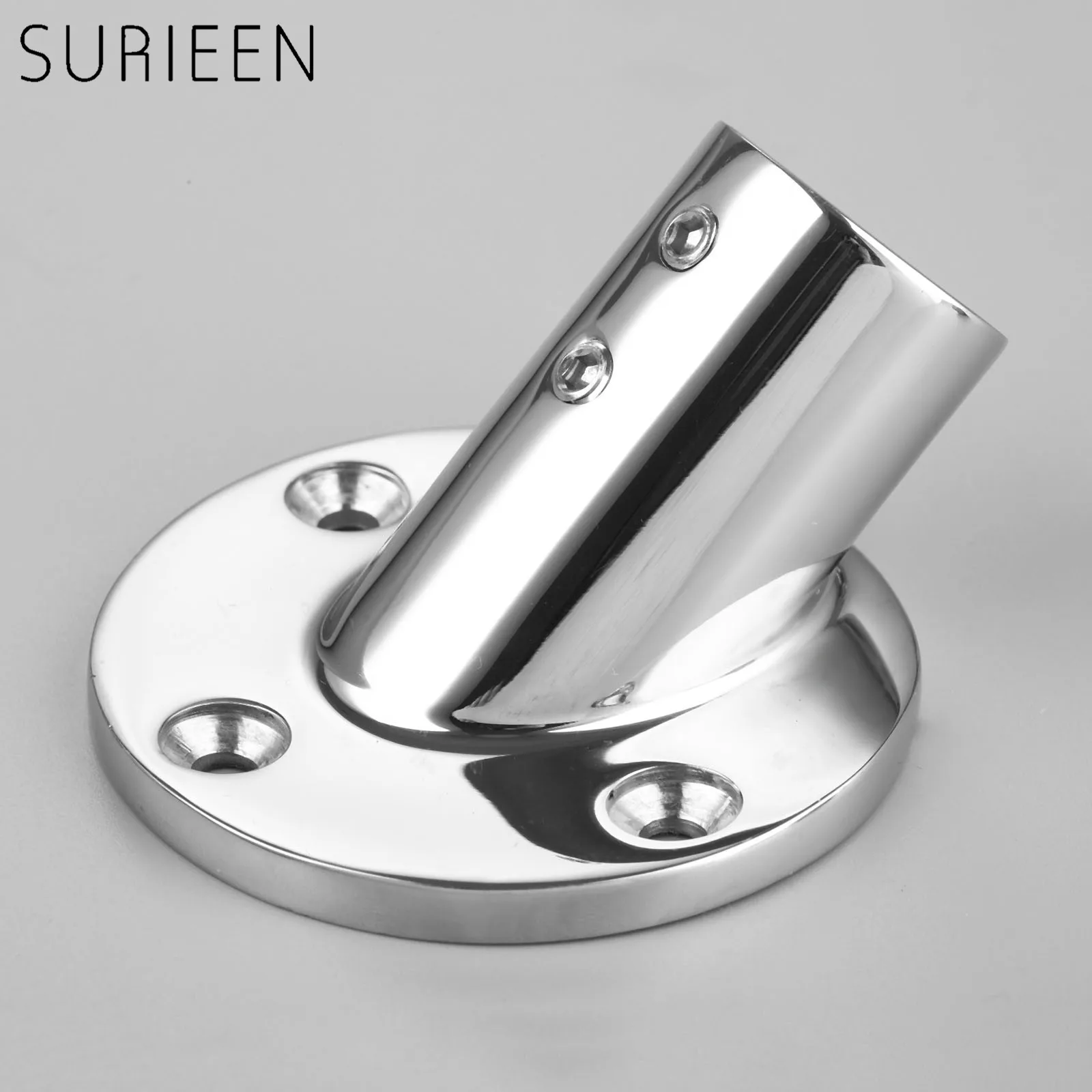 Marine Stanchion Hand Rail Fitting – 60 Degree Center, 7/8" (22.2mm), SS 316 Stainless 10 thumbnail image
