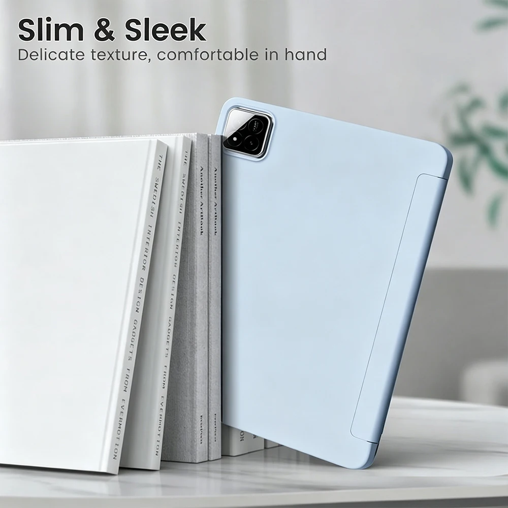 Versatile Flip Smart Cover with Soft Silicone Back Shell