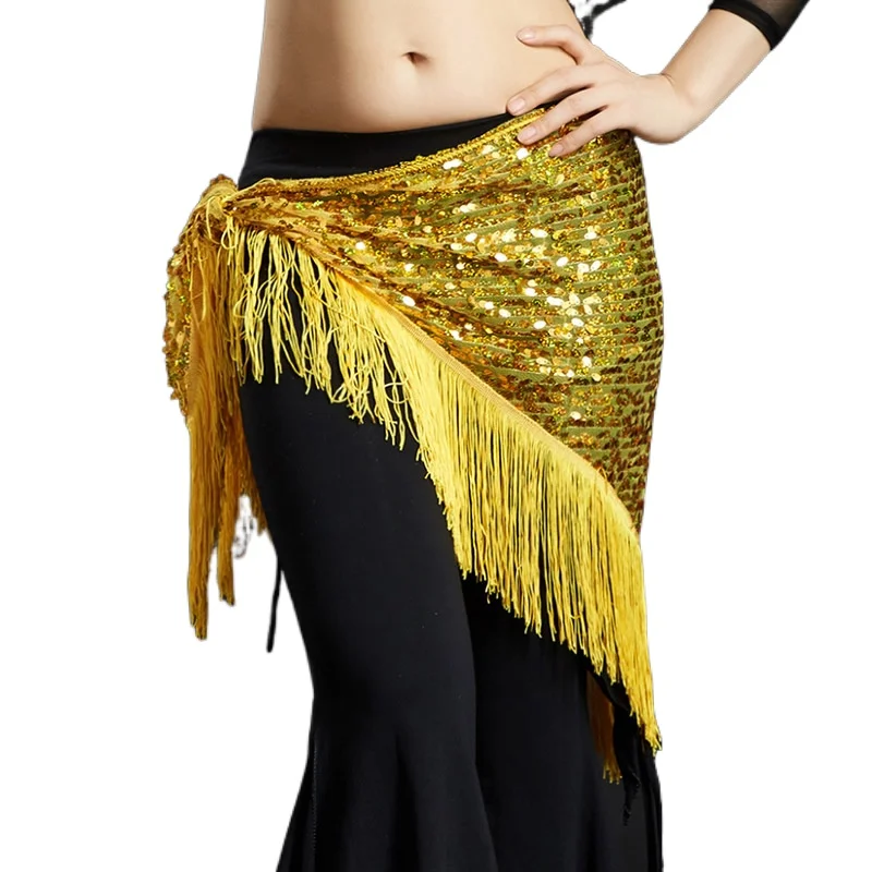 

Adult Fringe Sequin Belly Dance Belt Oriental Costumes for Women Bellydance Eastern Mermaid Dancing Wear