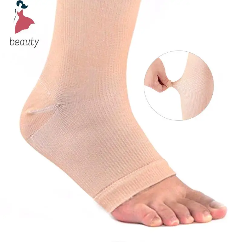 Open Toe Knee-High Medical Compression Stockings Varicose Veins Stocking Unisex Compression Brace Wrap Shaping 18-21mm Personal Health Care Varicose Veins Patch