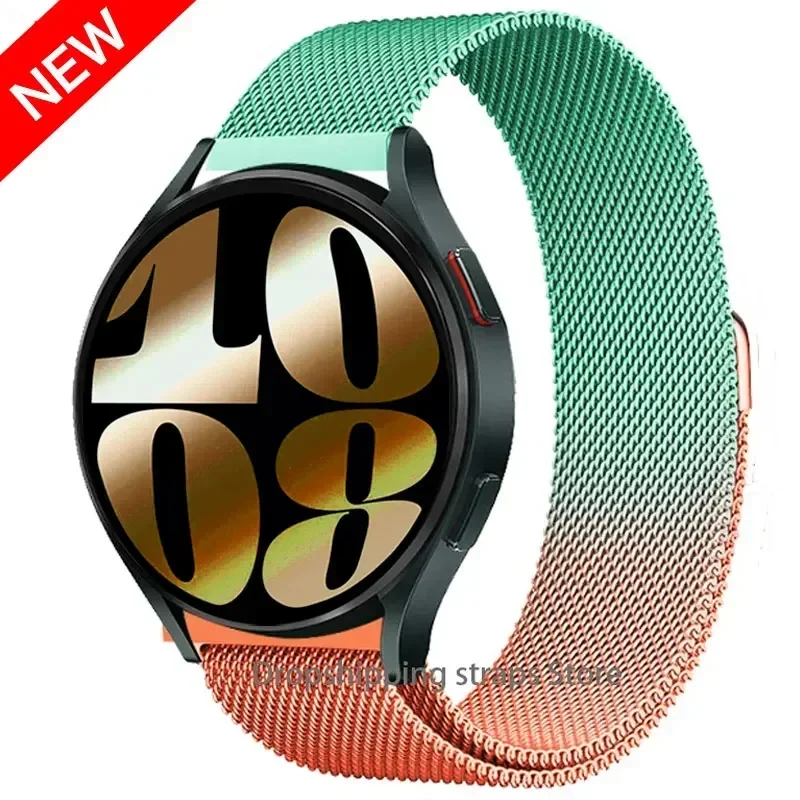 Milanese Loop Metal Magnetic Bracelet Watch Band, 22mm/20mm, Universal Fit