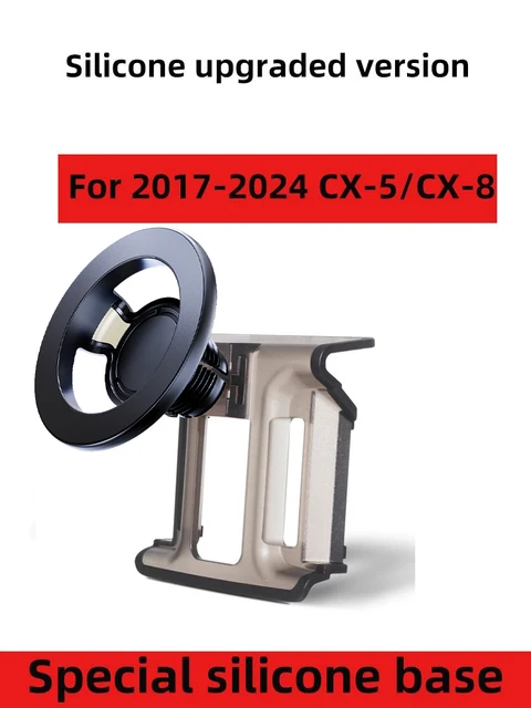 For Mazda CX-5 2017 2018-2024 Car Phone Mount For Wireless Charger Special Mobile Phone Holder Fixed Stand Magsafe Accessories