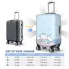 Cinnamoroll Kawaii Cartoon Suitcase Cover Business Vacation Fun Luggage Case Protection 6
