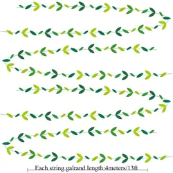Lush Greenery Garland for Celebrations and Special Occasions (Green)