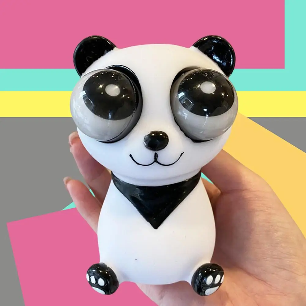 Big Eyes Panda Decompression Toy Animal Squeeze Antistress Toy Black White Panda Doll Stress Relief Pinch Slow Rebound Fun Toy 3