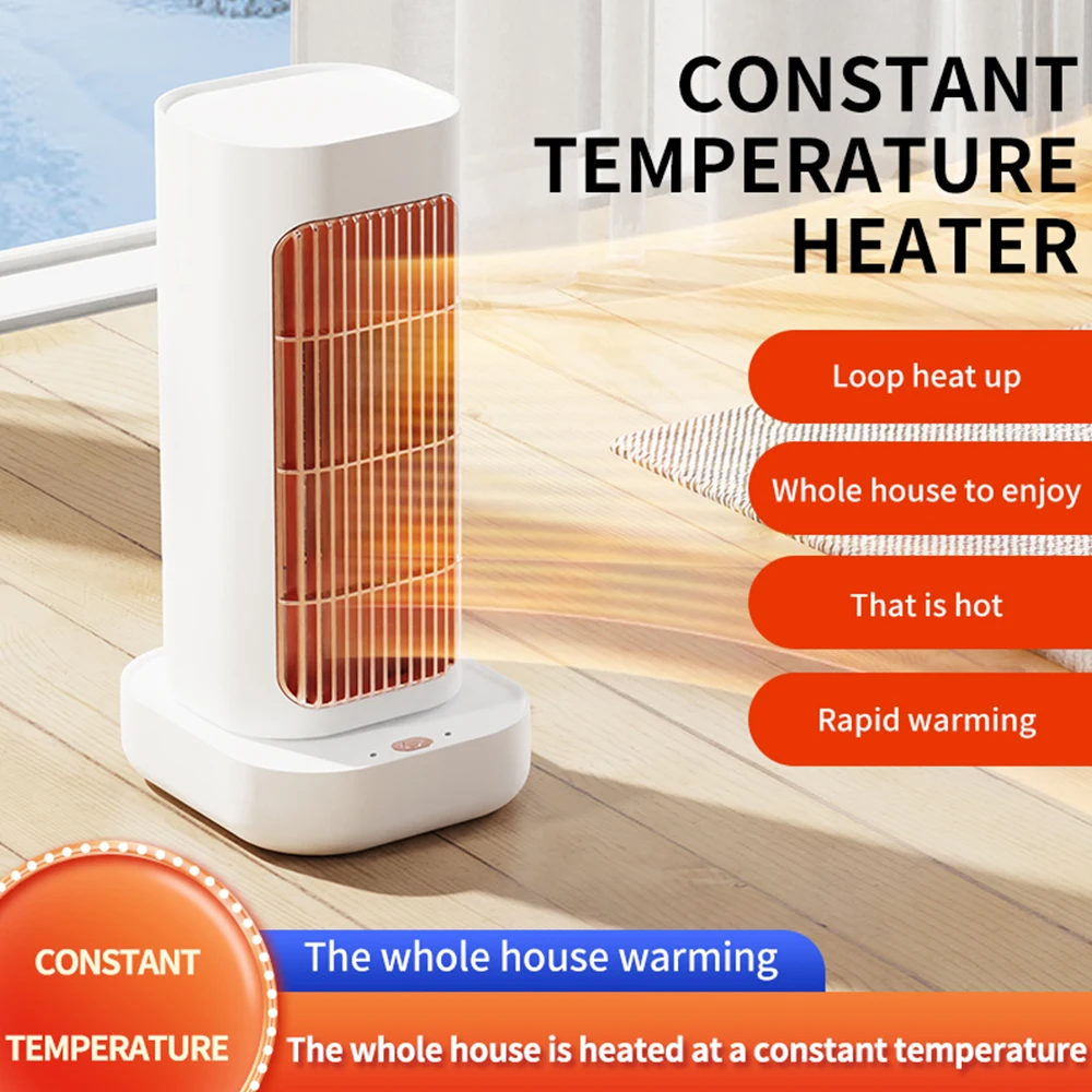 1300 W Space Heater Portable Electric Heater Overheating & Tip-Over Protection PTC Ceramic Heater 90 Degree Oscillation 2 Modes 2