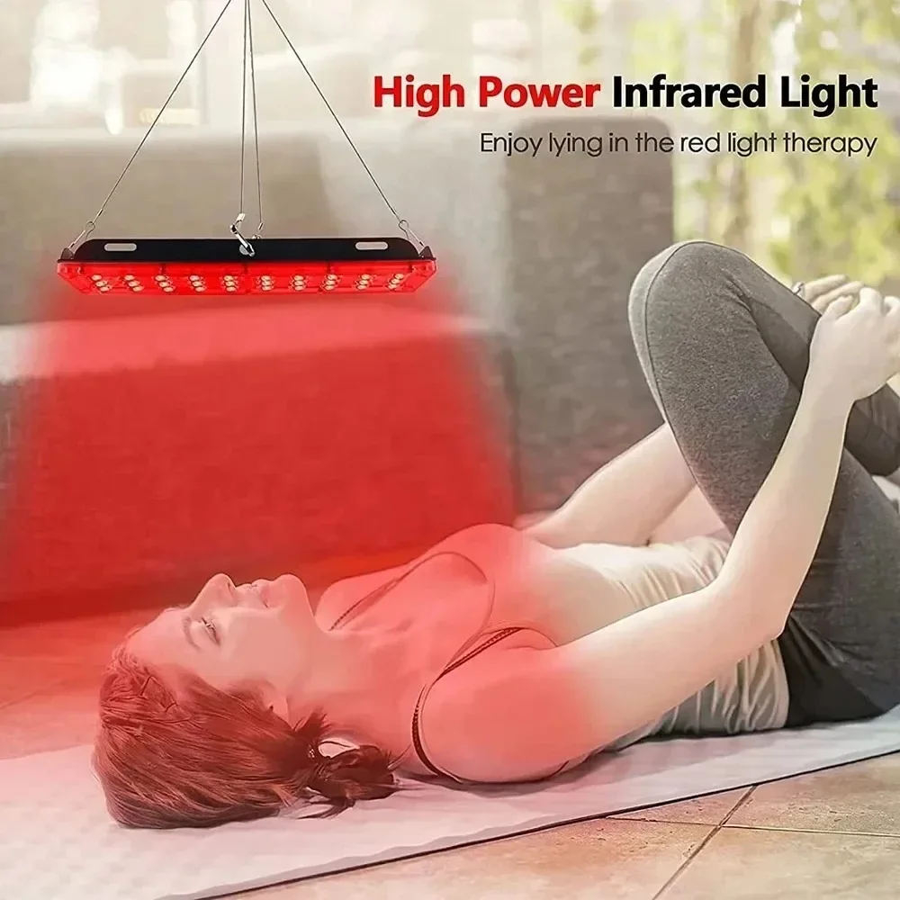 Single Dual Palte Red Light Therapy Lamp with Stand,660nm&850nm Near Infrared Light Therapy Device for Fatigue Relief Skin Care