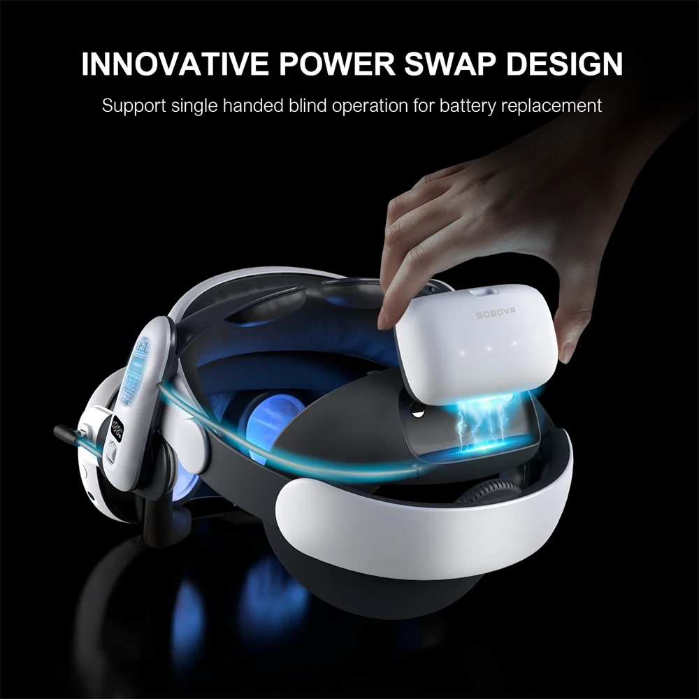 BOBOVR S3 Pro 10000mAh Battery Head Strap for Meta Quest 3/Quest 