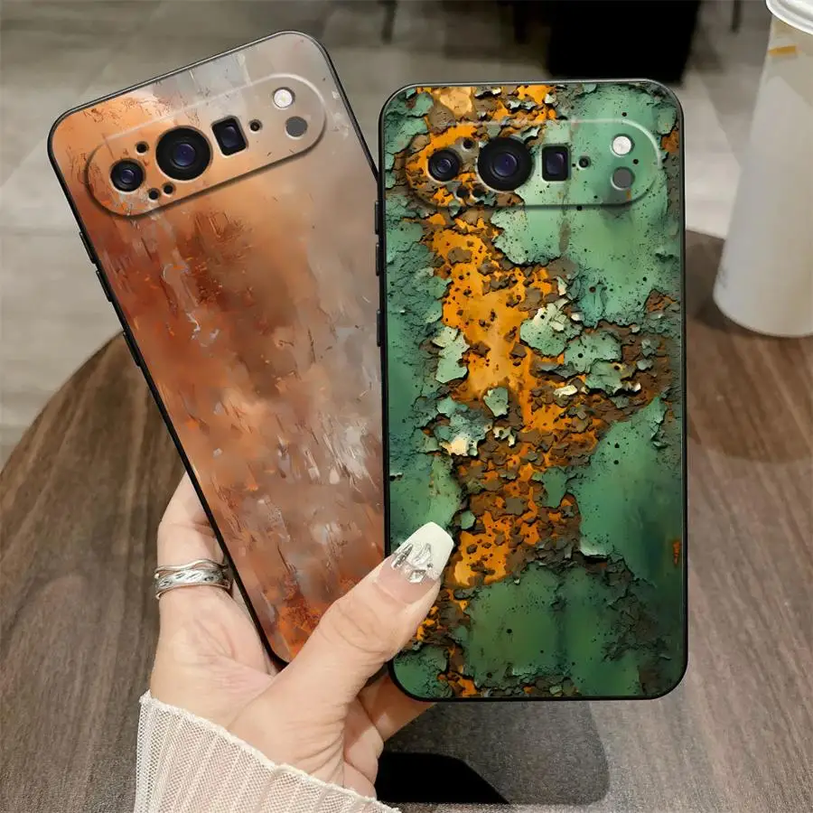 Vintage-Inspired Black Soft Shell Phone Case