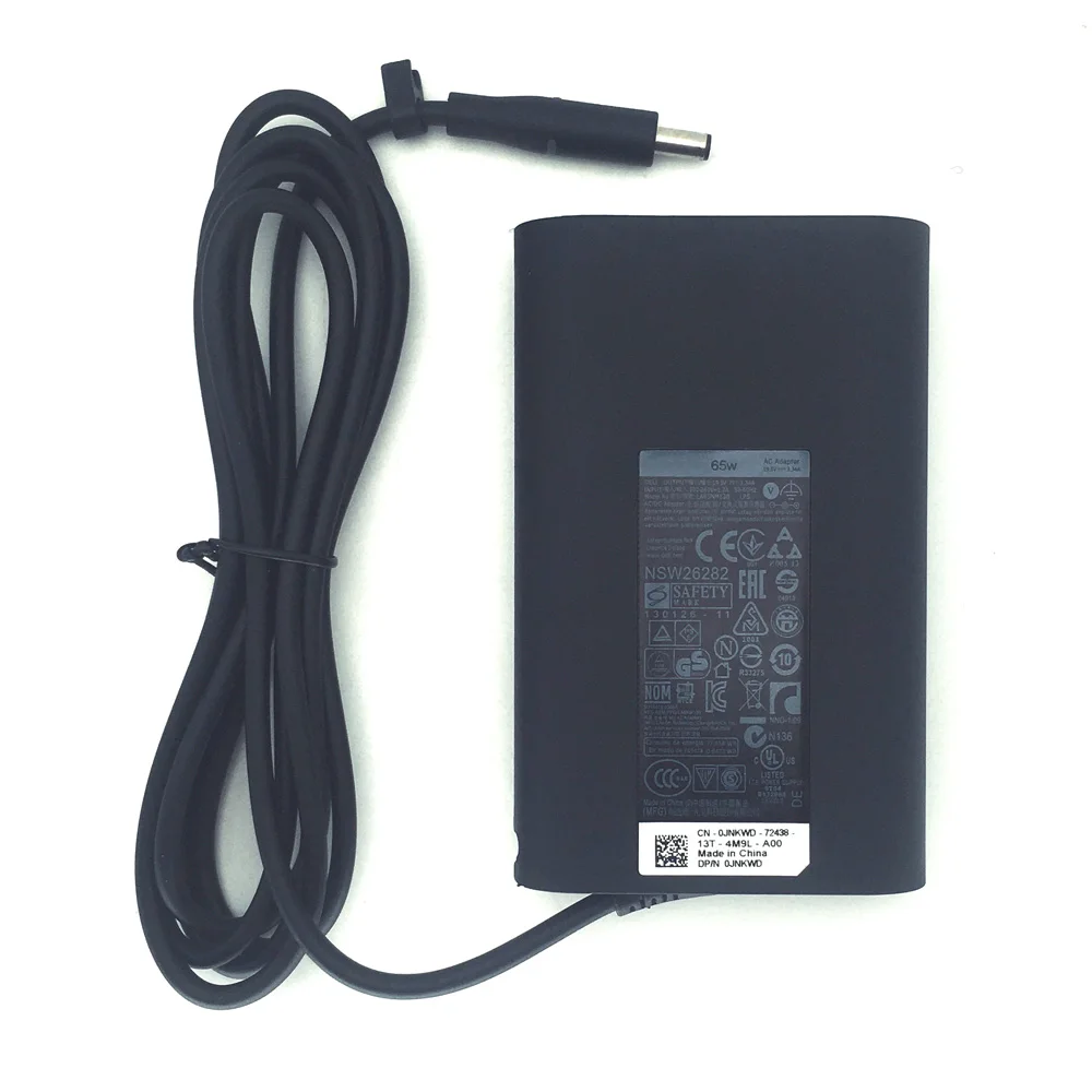  65W AC 어댑터 4.5mm 팁, Dell Inspiron 15 3530 3511 3520 3521 3501 3525 노트북 충전기 19.5V 3.34A용