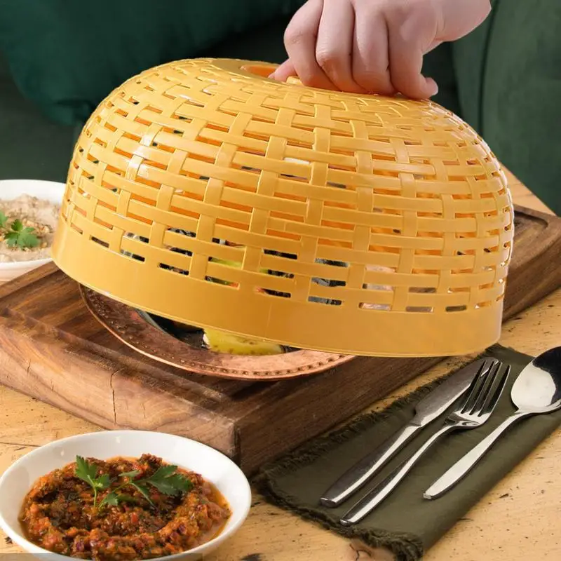 

Mesh Plastic Food Cover Anti-Fly Mosquito Meal Covers Lace Table Home Using Picnic Food Cover Kitchen Gadgets Cooking Tools