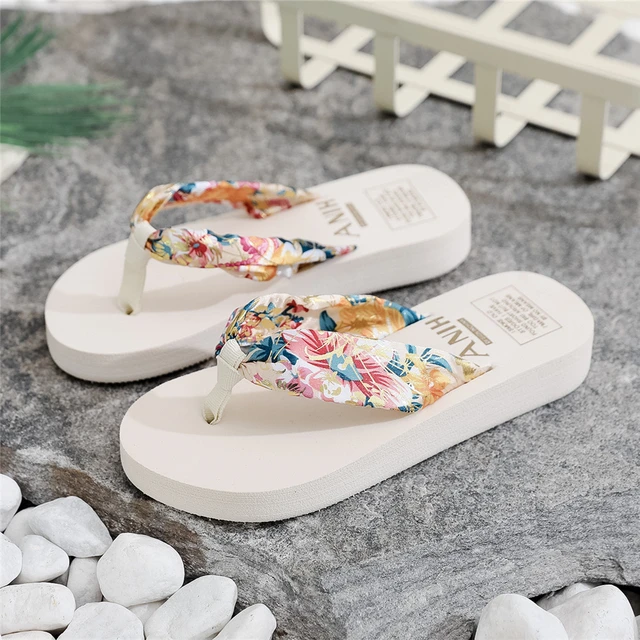 Women's Summer Fashion EVA Slipper Bohemian Satin Ribbon Female