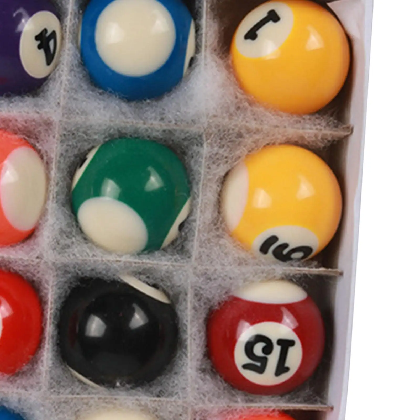 16x Mini Billiard Pool Balls Small Pool Ball Set, Kids Toy Gift Pool Table Accessories Set for Playroom Recreation Game
