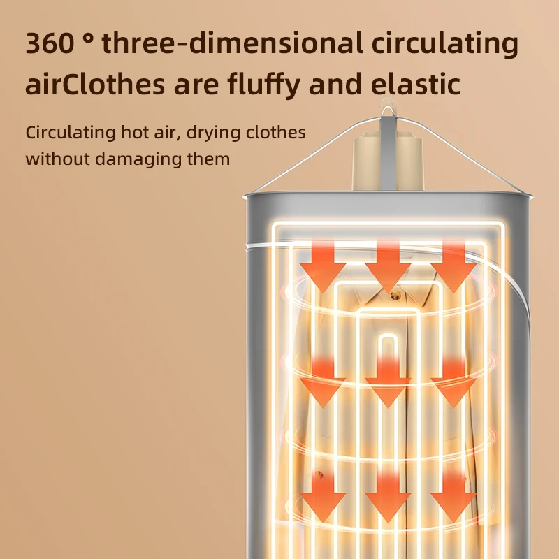 Foldable Portable Clothes Dryer Clothes Home Cabinet Floor Machine Laundry Dryers Warm Air Dryer Electric Heater Dual use 3