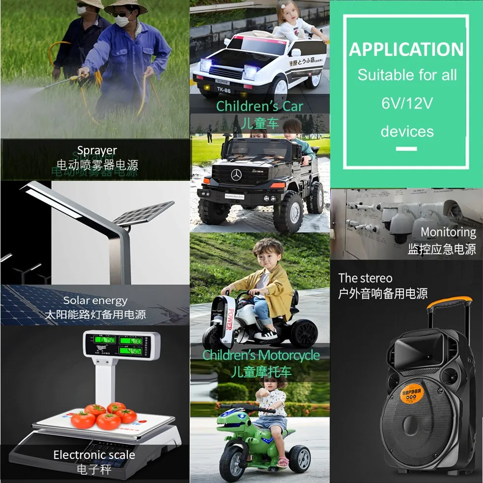 Children's Electric Vehicles Batteries, 6V 12V Rechargeable Battery for Toy Cars Toy Motorcycles Baby Strollers 5Ah 7Ah 8Ah 12Ah - 3