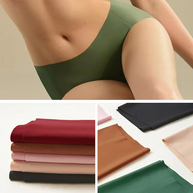 Sujiin Womem\'s Seamless Panties Mid Waist Comfortabl Seamless Briefs Underwear for Women Soft Antibacterial Female Lingerie N110