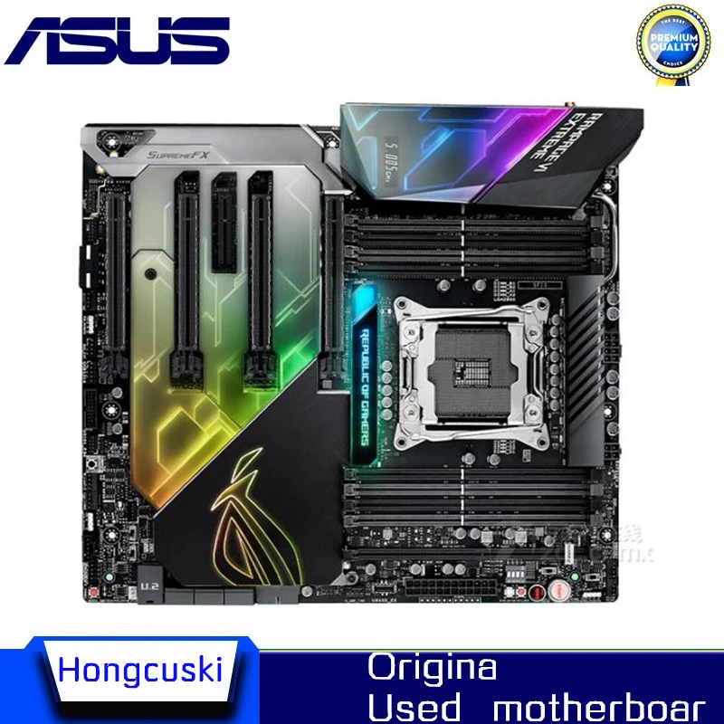 

Used R6E For Asus ROG Rampage VI Extreme Original Desktop Intel X299 DDR4 Motherboard LGA LGA 2066 USB3.0 M.2 SATA3