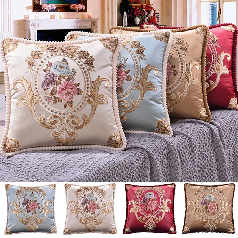 

48x48cm Classic Europe Style Pillowcase Cushion Cover Home Decorative Sofa Cushion Cover Chair Car Throw Pillow Case