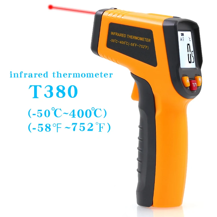 타이 세인트 TS380 적외선 온도계 산업용 온도 측정기 주방 베이킹 온도계 오일 온도계