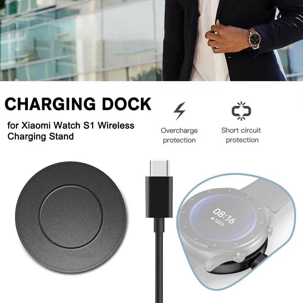 

Беспроводное зарядное устройство для спортивных часов, портативная зарядная док-станция для часов Xiaomi Watch S1, зарядная док-станция F4N1