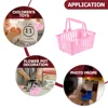 20 Pcs Girl Mini Shopping Basket Child Baskets Kids Grocery with Handles Storage Plastic for 2