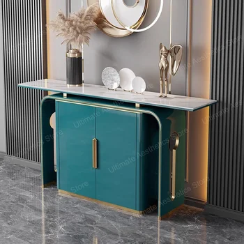 Consolle di design portaoggetti Tavoli consolle moderni e unici per corridoio di lusso Consolle semplici ed eleganti Meuble Mobili per soggiorno