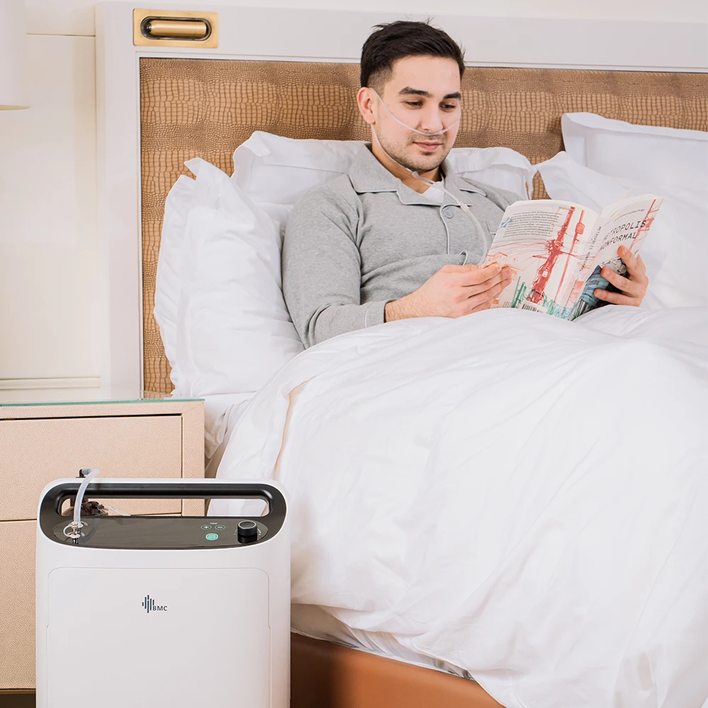 Medical 5L 93% &plusmn; High Concentration Oxygen Concentrator Household Oxygen Inhaler Elderly Pregnant Women Prepare Blood Met