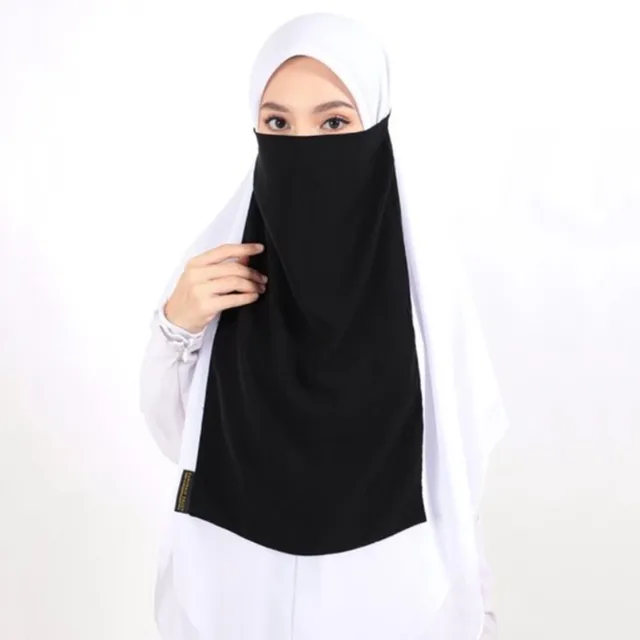 One Layer Niqab Chiffon Burqa Bonnet Black Veil Modest Wear Hijab Ramadan  Islamic Face Cover Burka Arab Prayer Shawl Headband - Women's Hijabs -  AliExpress
