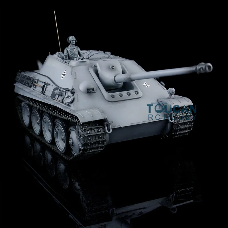 Henglong 1:16 Scale 7.0 Plastic Version Jadpanther RTR RC Tank Model 3869 With Metal Barrel 2.4G Radio Controller IR Battle 6
