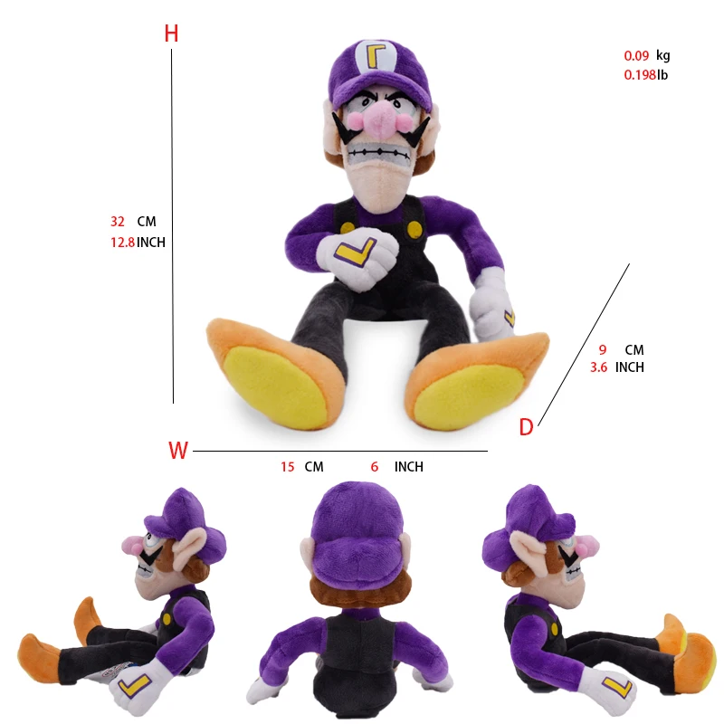 thumbnail image 1 of Juguetes de Peluche de Mario, peluches de dibujos animados de Anime, Toadette de princesa Peach, Bowser JR, Luigi, Yoshi, Waluigi, Wario, 41 estilos, 1 of 5