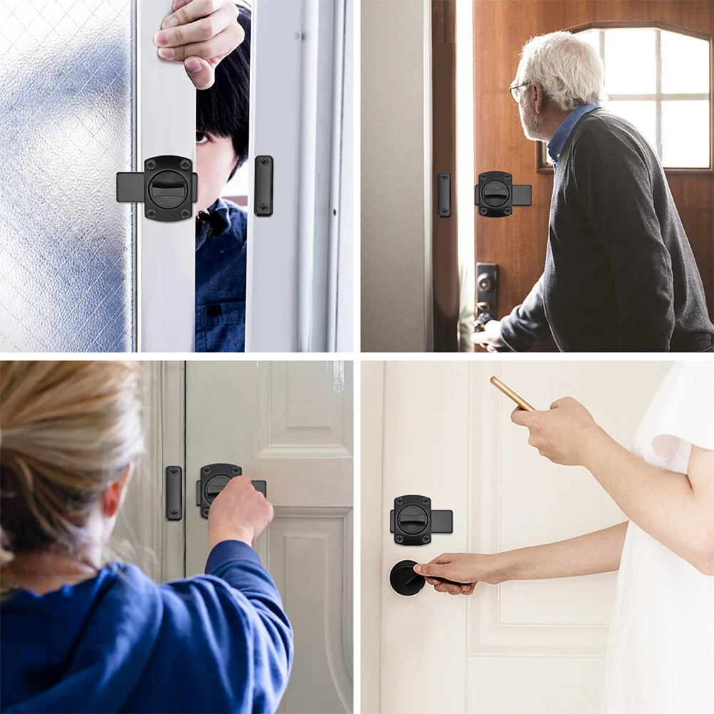 Serratura A Catenaccio Girevole In Lega Di Zinco Per Porte E Finestre - Chiavistello Di Sicurezza - Foto 3