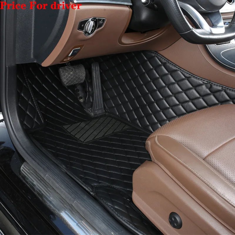 Luxury Diamond Design Custom Car Floor Mat - Premium Rug Foot Pad Auto Accessory