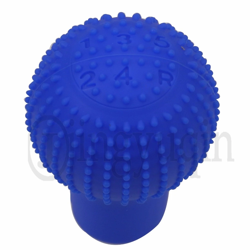 jingyuqin Colorful Popular Universal Interior Decoration Gear Shift Collars Silicone Head Shift Knob Cover Case Handbra for Car
