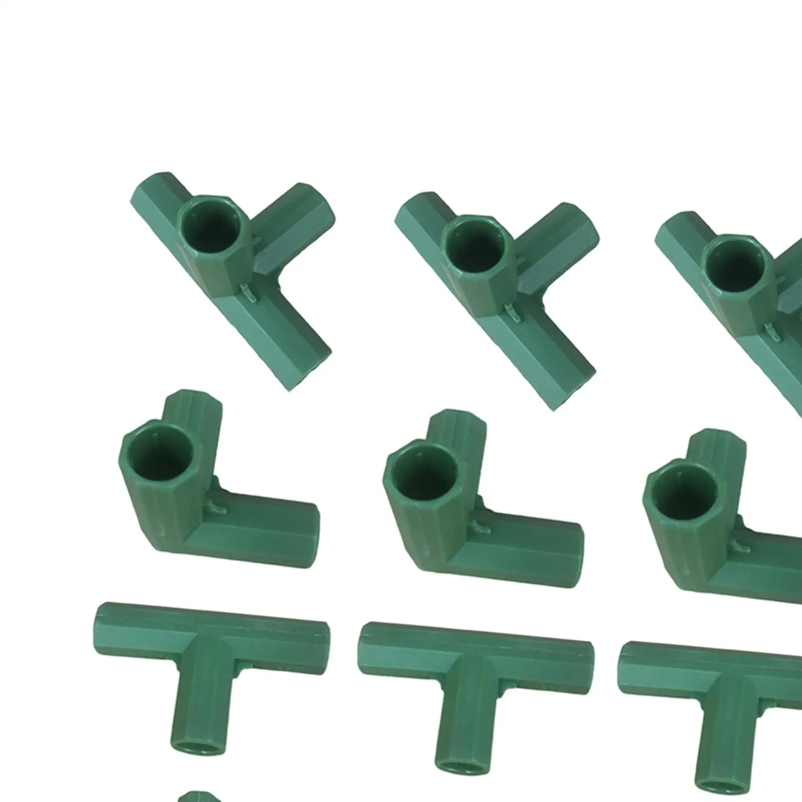 Greenhouse Building Fittings Frame Connectors 20 Set for Flower Stands Greenhouse Bracket Gardening Awning Joints