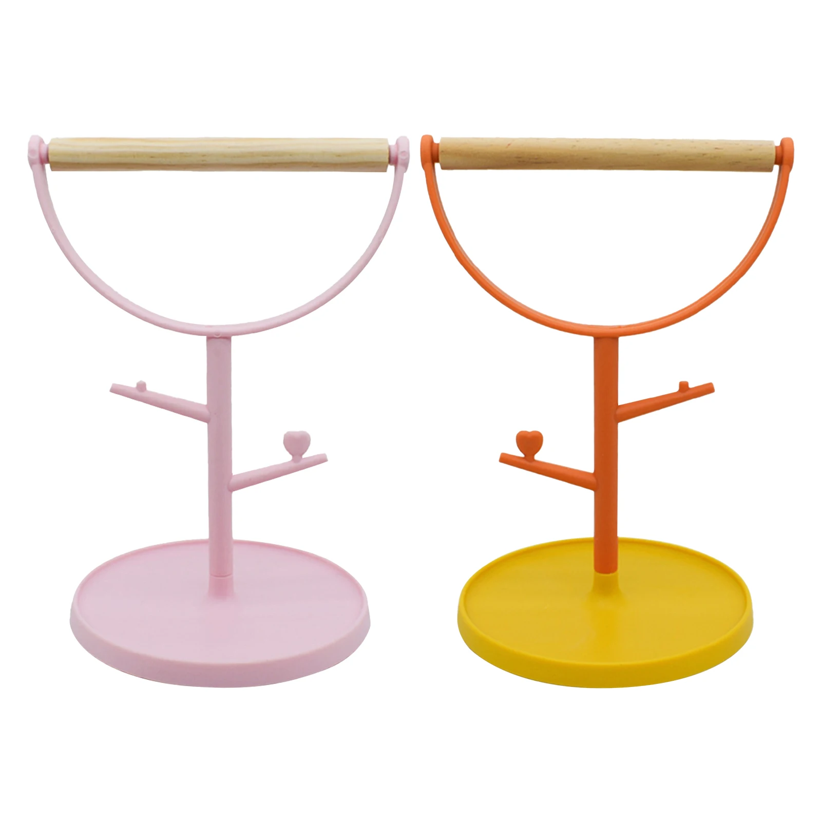 Bird Perch Stand Stand Holder Cage Perch For Parakeets Wooden Portable Tabletop For Parakeets Parrot Cockatiel Birdcage