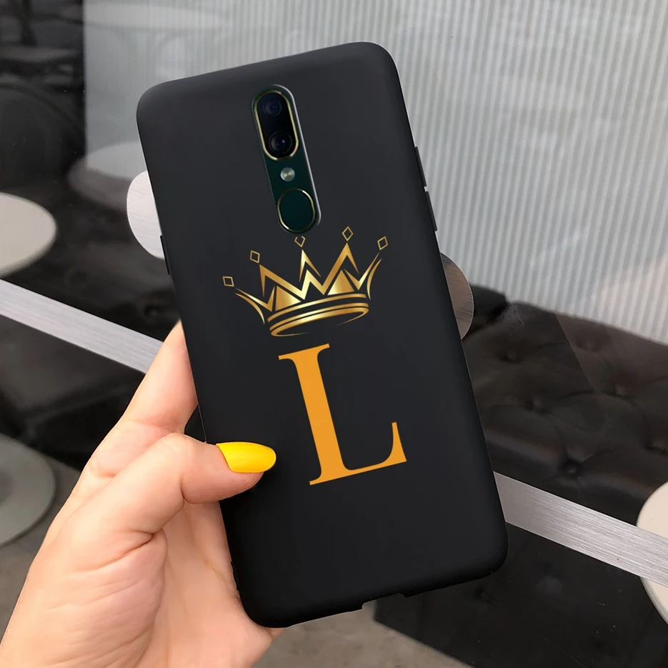 Cute Crown Letters Soft Silicone Phone Case - Elegant Protective Cover and Bumper