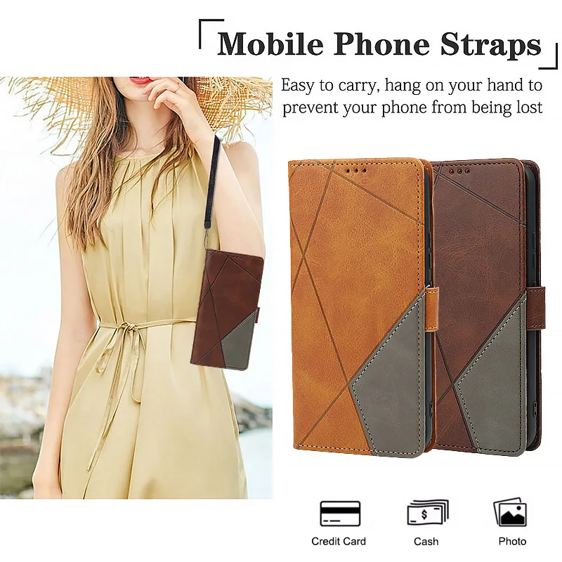 Premium Wallet Magnetic Flip Leather Waterproof Phone Case - Drop Proof and Dustproof