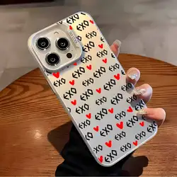 Kpop E - EXO Multicolor Aurora Laser Shockproof Phone Case Cover for iPhone 12 Pro Max (Z1)