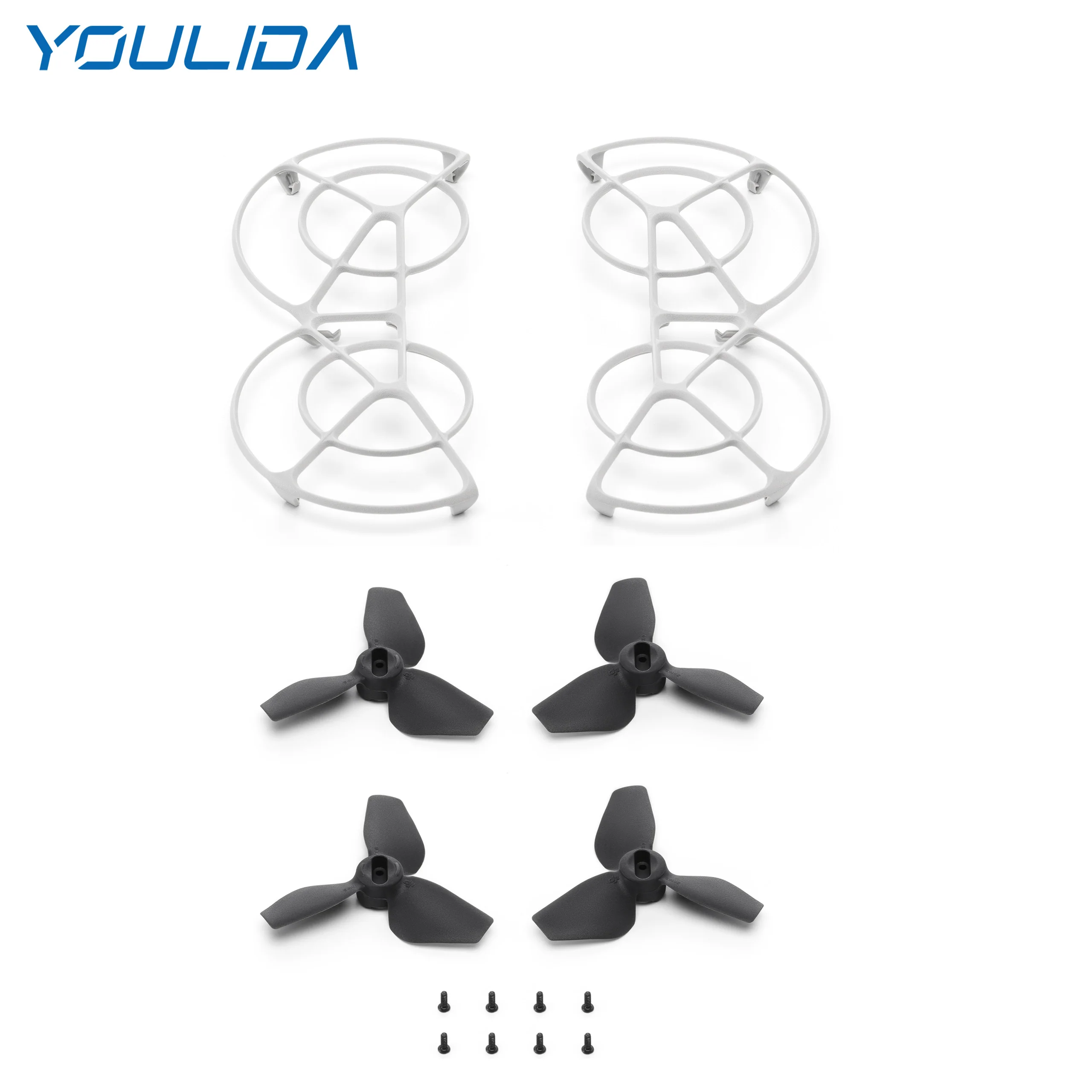 Anneaux Protection Dji Neo MotuTech - Gardes Hélices TPU Gris - Anti-collision Drone - 10g Protection Hélices Drone Léger