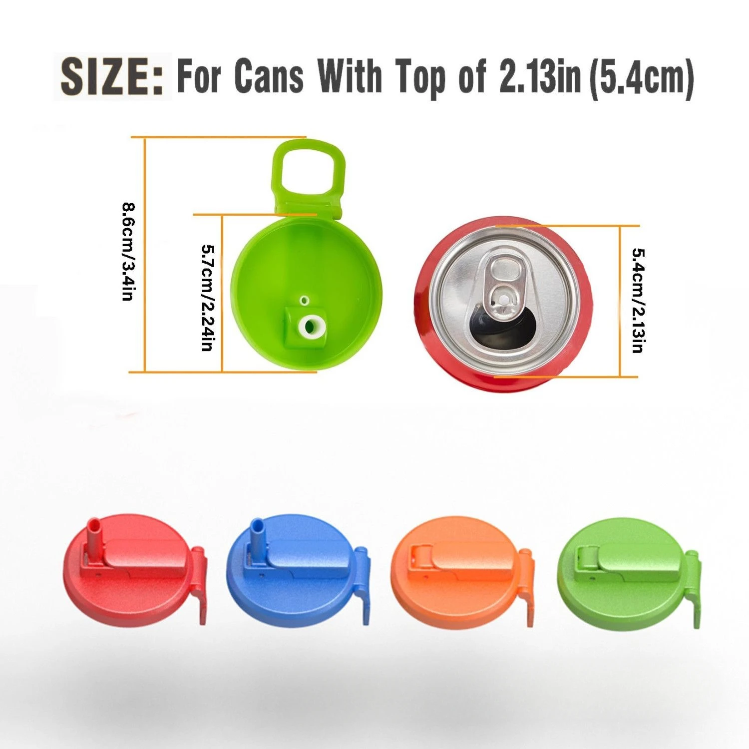 Travel Soda Lid Soda Lid Cover Reusable Silicone Lids with Straws Bpa-free Covers for Standard Beverage Cans for Picnics silicone stretch lids drink cup lids