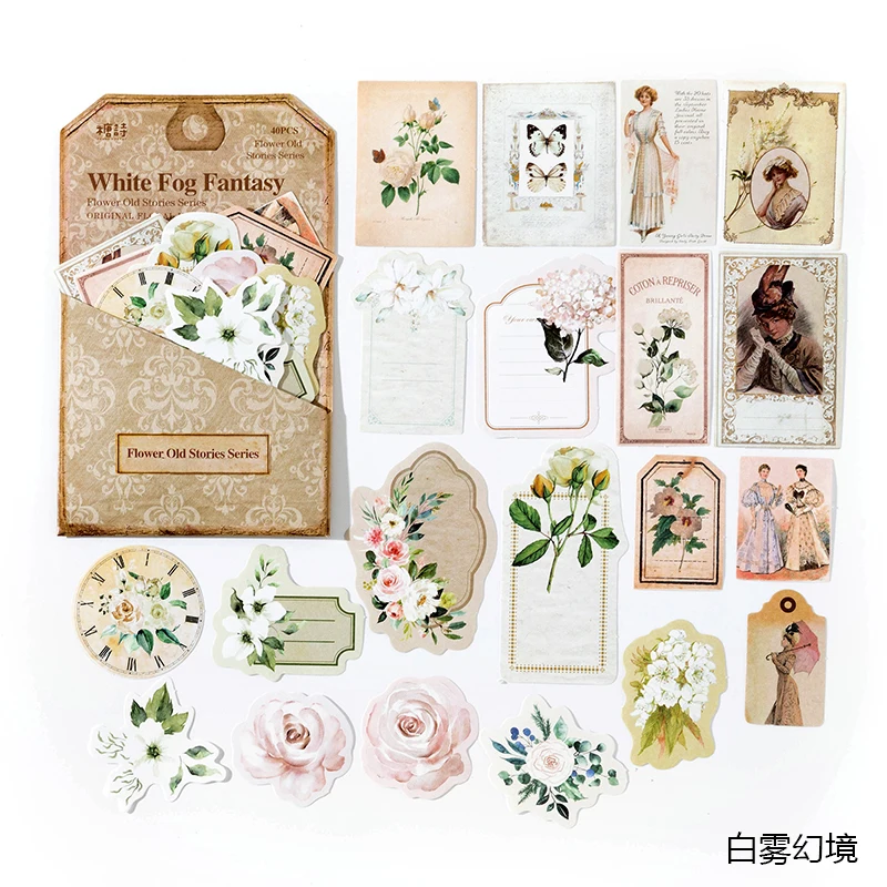 Scrapbooking Stickers Flowers  Junk Journal Flower Stickers - 26pcs Flower  Stickers - Aliexpress