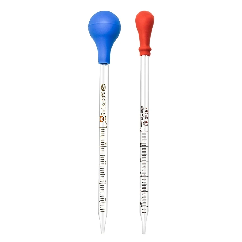 Set Vetreria Da Laboratorio - 2 Pipette Graduate 5ml/10ml, Cilindro 100ml Con Spazzole E Agitatore | Per Scuola E Hobby