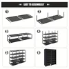 12 Compartment Multi-tier Stackable Shoe Rack | Large Capacity Footwear Organizer for Home Closet Entryway | Easy Assembly 6