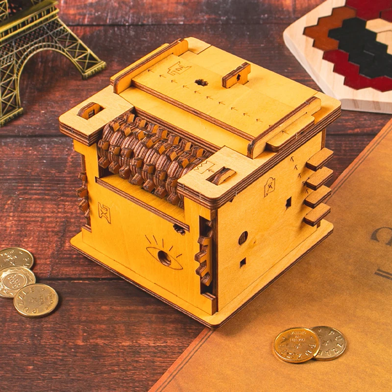 High Difficulty 3D Wooden Box Puzzle Brain Teaser Games For Adults Caja Rompecabezas IQ Toys Casse Tete Juegos Inteligencia