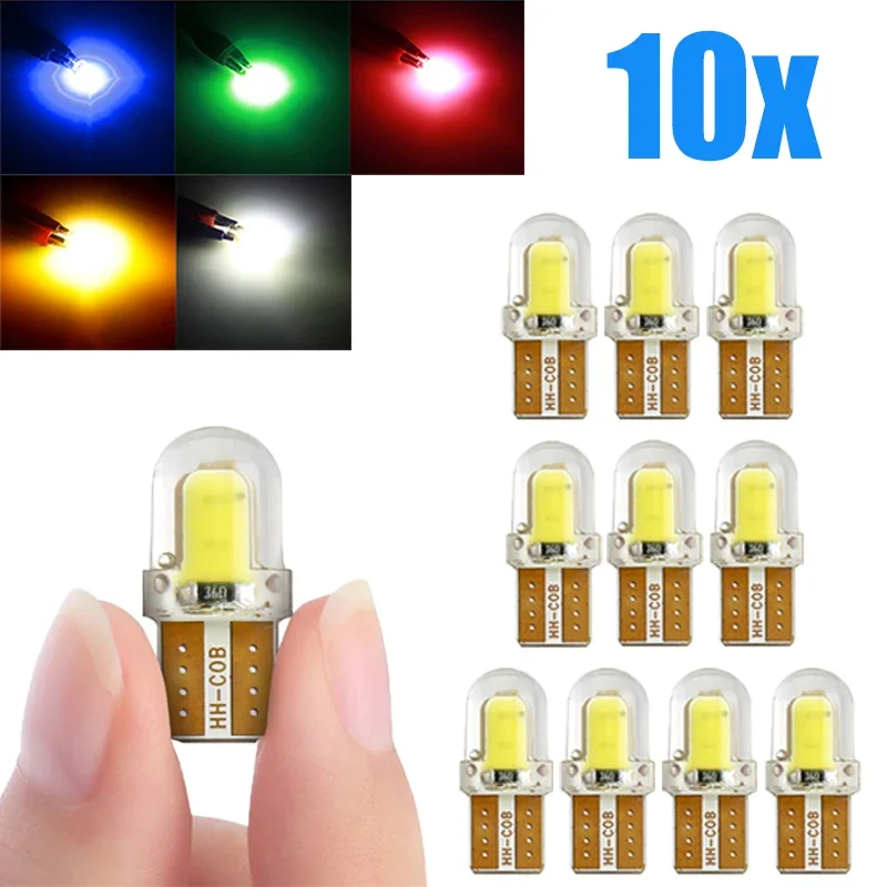 LED License Plate Lamp 12V T10 COB Car Lights