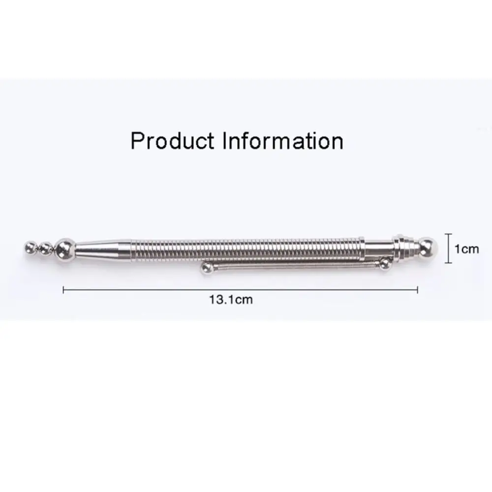 New Metal Fidget Pen Spring Decompression Toy Magnetic Pen School Office Stationery Ballpoint Magnetic Metal Writing Toy multifunction pen