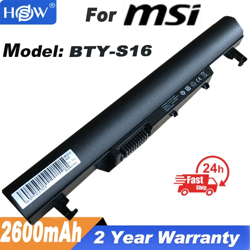 New-Laptop-Battery-925T2008F-BTY-S16-BTY-S17-For-MSI-MS-N082-Wind-U180 ...